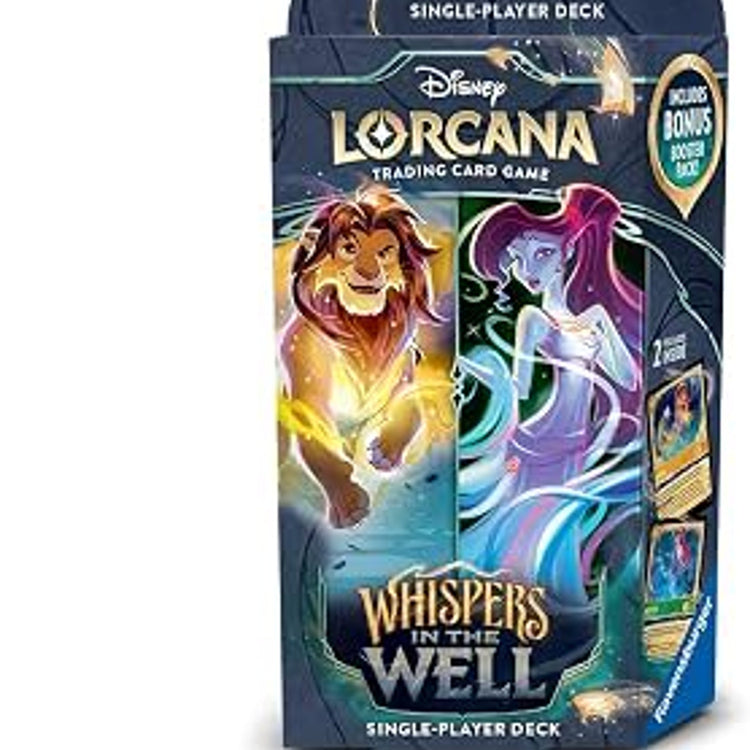 Ravensburger Disney Lorcana Whispers in the Well Chapter 10 Single-Player Deck 60 Cards