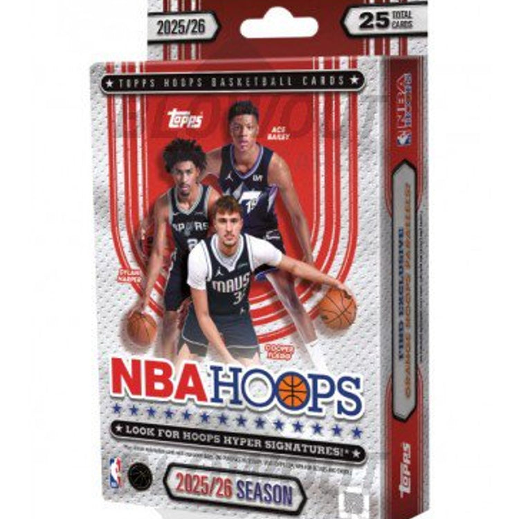 Topps 2025/26 Hoops Basketball Hanger Trading Card Box Hyper Signatures