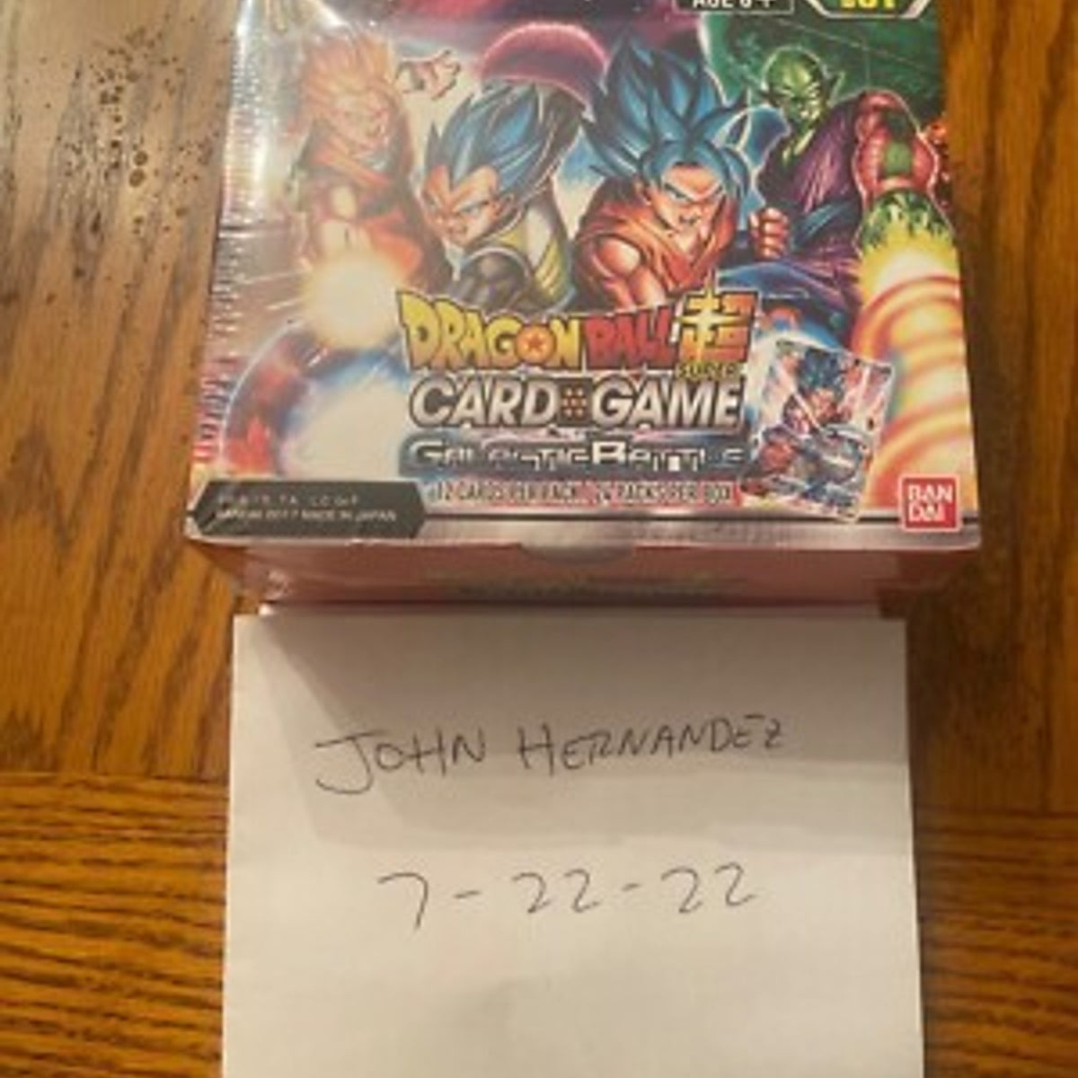 Dragonball Super Card Game Galactic Battle Booster Box 24 Packs