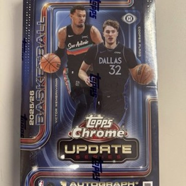 Topps 2025-26 Chrome Updates Basketball Hobby Box Factory Sealed