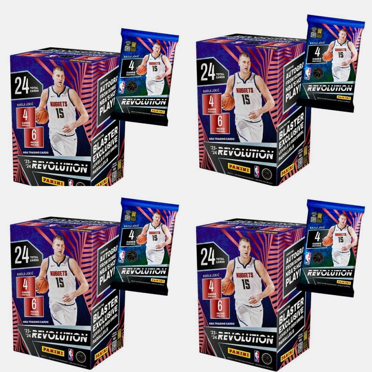 Panini 2023-24 Revolution NBA Trading Card Blaster Box Victor Wembanyama 6 Packs