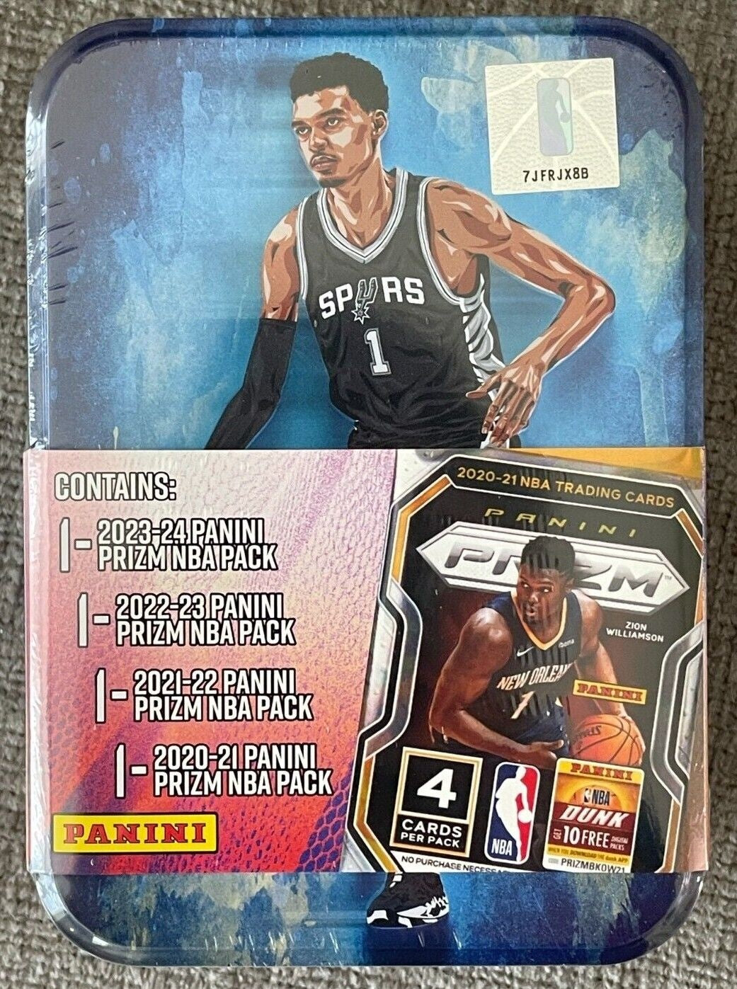 Panini 2024 Championship Collection Basketball Tin Random Player 4 Packs