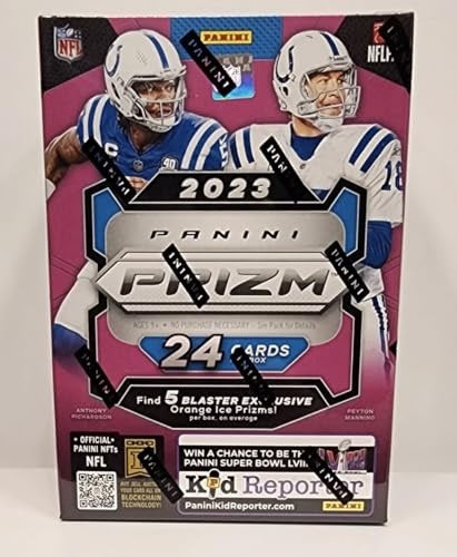Panini 2023 Prizm Football Orange Ice Prizms 6-Pack Hobby Blaster Box