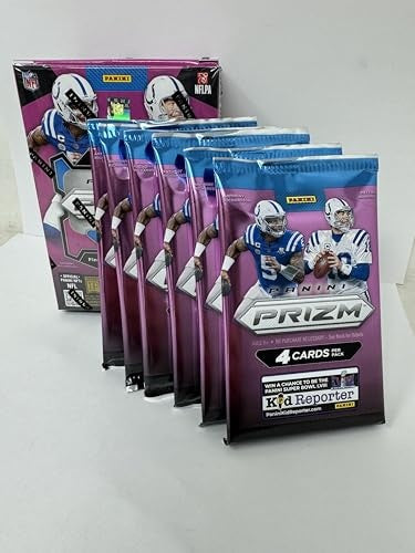 Panini 2023 Prizm Football Orange Ice Prizms 6-Pack Hobby Blaster Box