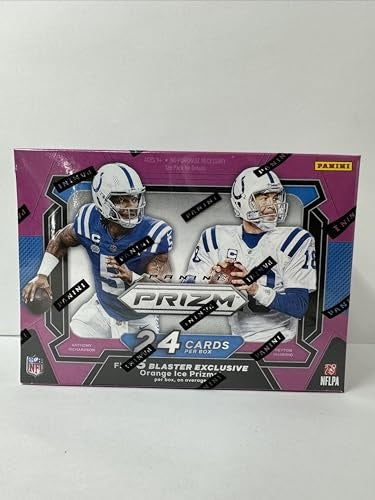 Panini 2023 Prizm Football Orange Ice Prizms 6-Pack Hobby Blaster Box