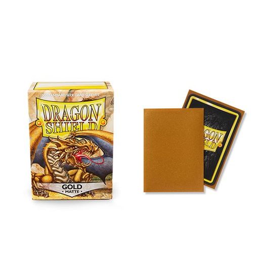 Arcane Tinmen Dragon Shield Matte Gold 100-Count