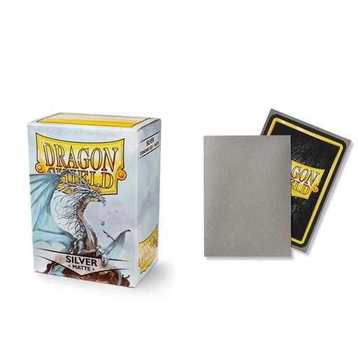 Arcane Tinmen Dragon Shield Matte Silver Card Sleeves 100