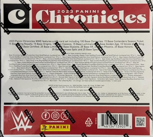 Panini 2023 Chronicles WWE Hobby Trading Card Box 2 Autographs