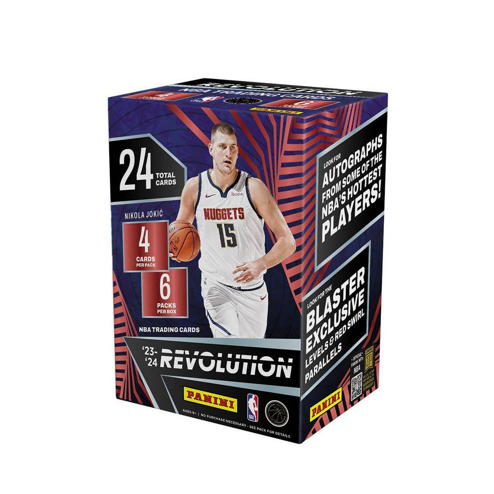 Panini 2023-24 Revolution NBA Trading Card Blaster Box Victor Wembanyama 6 Packs