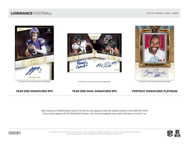 Panini 2024 Luminance Football Hobby Box