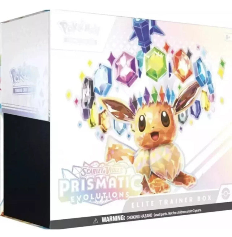 Pokémon Scarlet Violet Prismatic Evolutions Elite Trainer Box