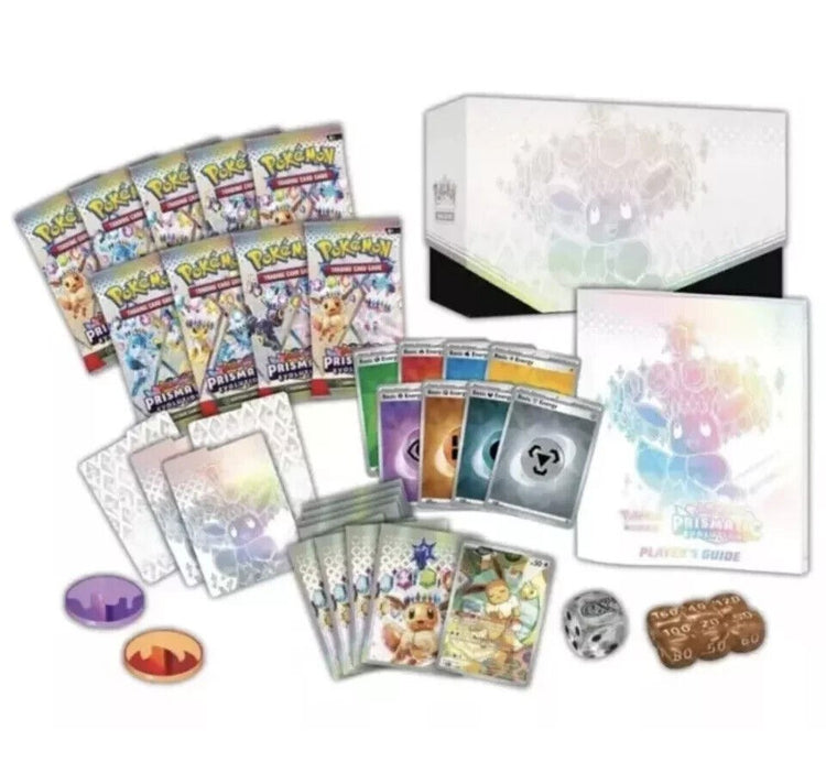 Pokémon Scarlet Violet Prismatic Evolutions Elite Trainer Box