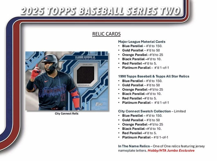 Topps 2025 Series 2 Baseball Hobby Jumbo Box
