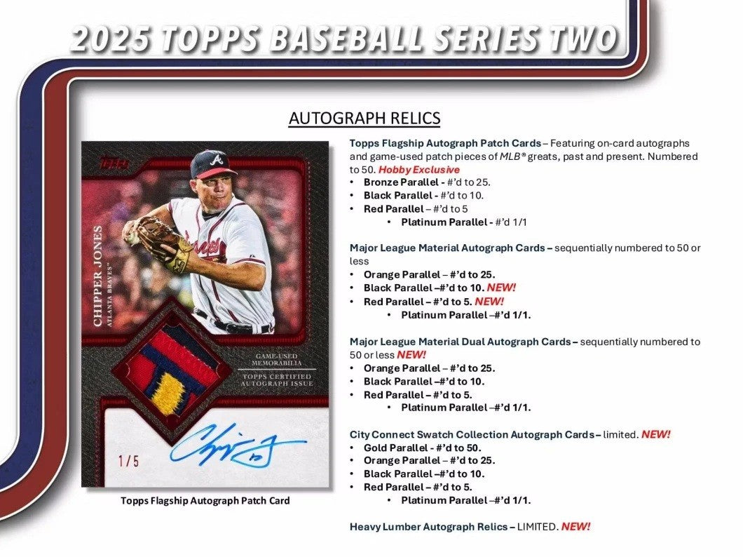 Topps 2025 Series 2 Baseball Hobby Jumbo Box
