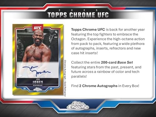 Topps 2025 Chrome UFC Hobby Box