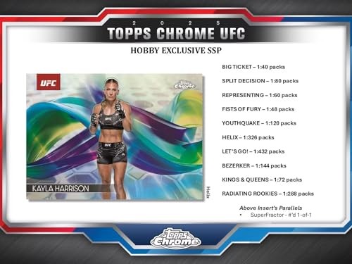 Topps 2025 Chrome UFC Hobby Box