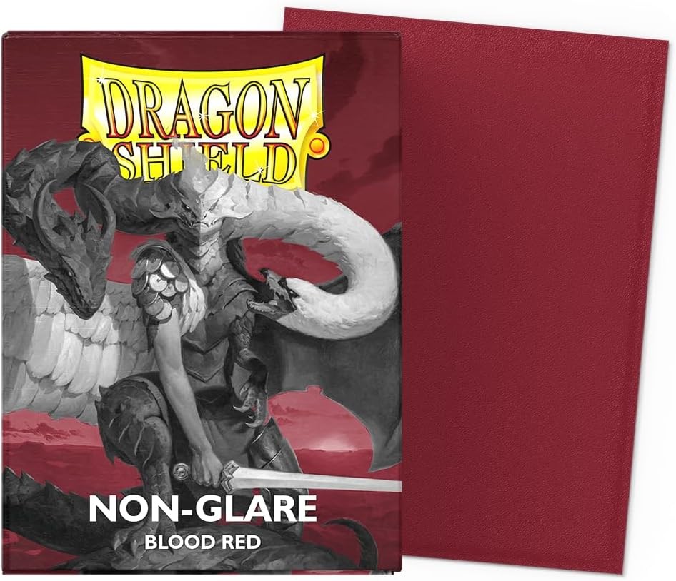 Arcane Tinmen Dragon Shield Matte Sleeves Blood Red Standard Size 100 Ct