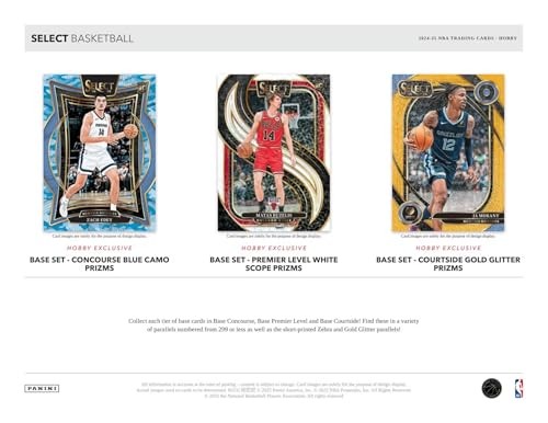 Panini 2024-25 Select Basketball Hobby Box 2 x 7 x 0.1 in