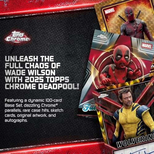 Topps 2025 Deadpool Chrome 7-Pack Blaster Box