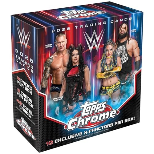 Topps 2026 Chrome WWE Mega Box 6 Packs