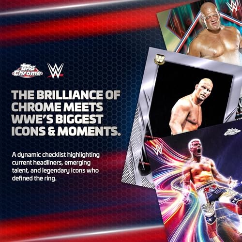 Topps 2026 Chrome WWE Mega Box 6 Packs