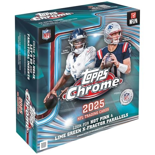 Topps 2025 Chrome NFL Football Mega Box