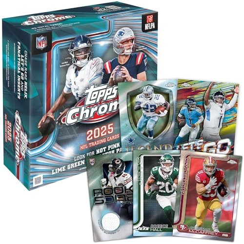 Topps 2025 Chrome NFL Football Mega Box