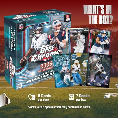 Topps 2025 Chrome NFL Football Mega Box