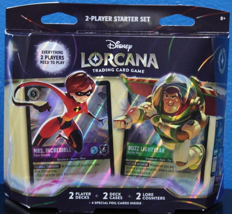 Disney Lorcana Two-Player Starter Deck Elastigirl & Buzz Lightyear