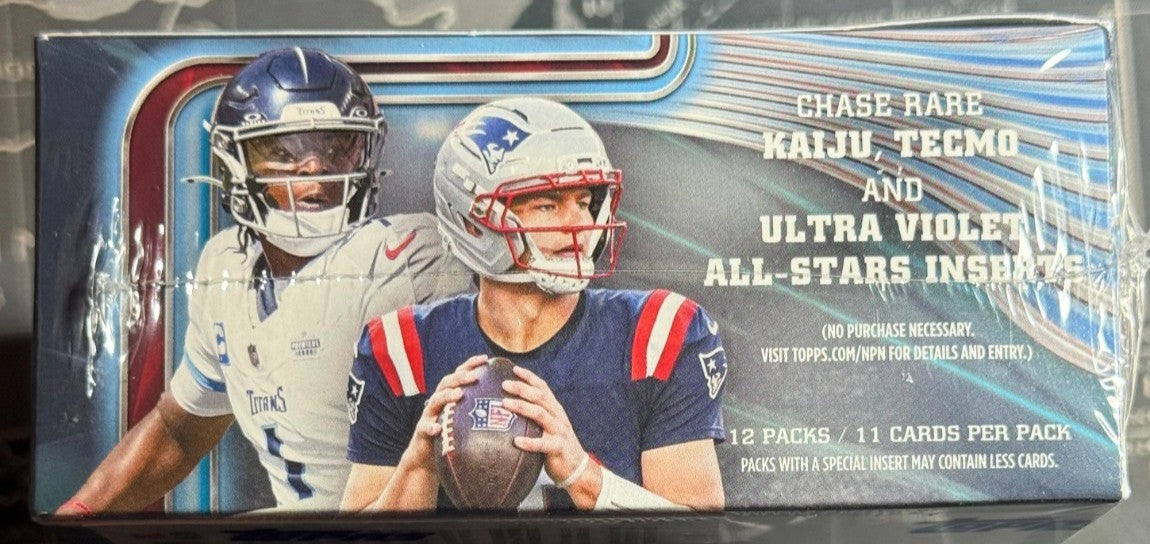 Topps 2025 Chrome Football Hobby Jumbo Box