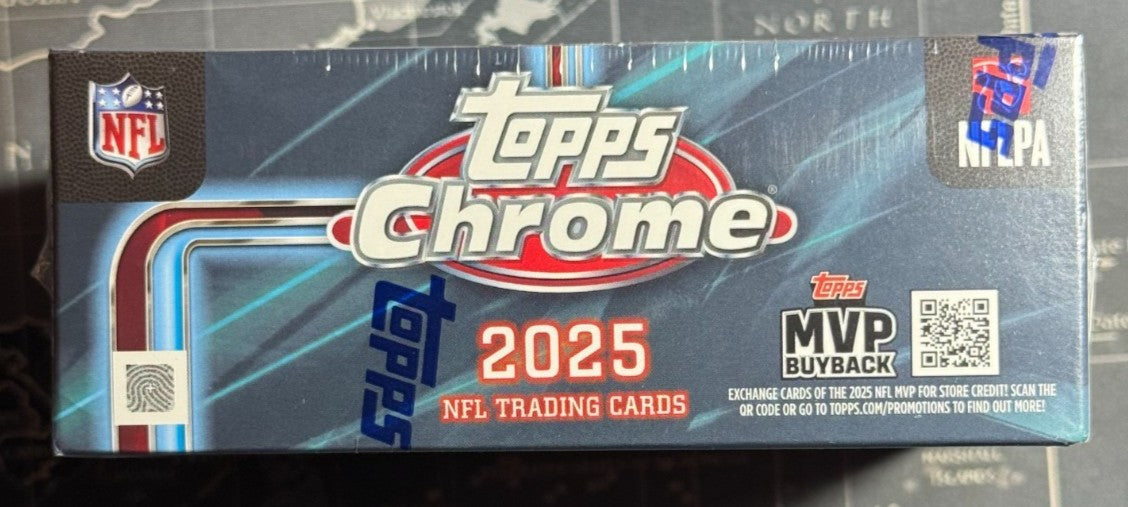 Topps 2025 Chrome Football Hobby Jumbo Box