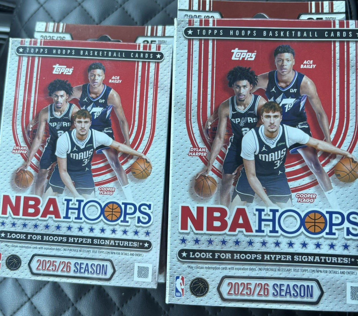 Topps 2025/26 Hoops Basketball Hanger Trading Card Box Hyper Signatures