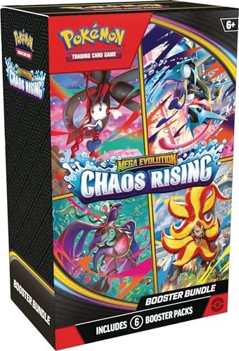 Pokémon Mega Evolution Chaos Rising Booster Bundle 6 Booster Packs