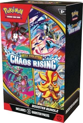 Pokémon Mega Evolution Chaos Rising Booster Bundle 6 Booster Packs