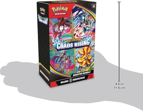 Pokémon Mega Evolution Chaos Rising Booster Bundle 6 Booster Packs