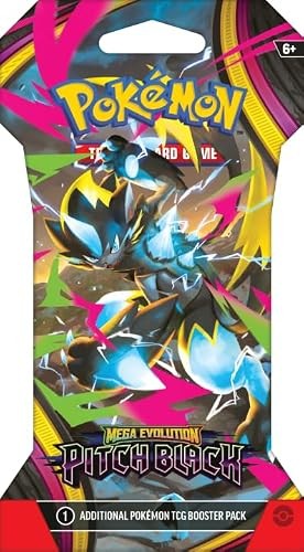 Pokemon Mega Evolution Pitch Black Sleeved Booster Pack