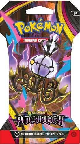 Pokemon Mega Evolution Pitch Black Sleeved Booster Pack