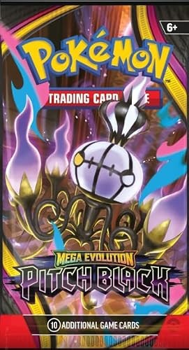 Pokemon Mega Evolution Pitch Black Sleeved Booster Pack