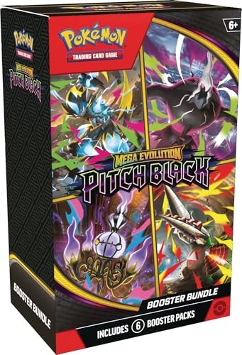 The Pokémon Company International Pokémon TCG Mega Evolution Pitch Black Booster Bundle 6-Pack