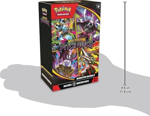 The Pokémon Company International Pokémon TCG Mega Evolution Pitch Black Booster Bundle 6-Pack