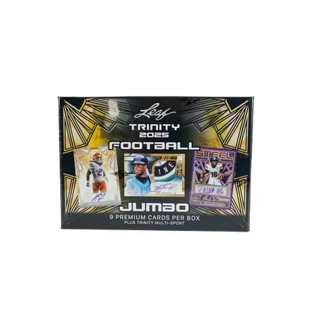 Leaf Football 2025 Trinity Trading Card Hobby Box 9 Cards