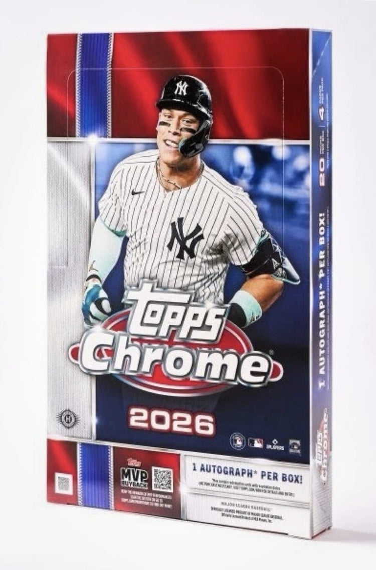 Topps Chrome Baseball Hobby Box Factory Sealed 2026