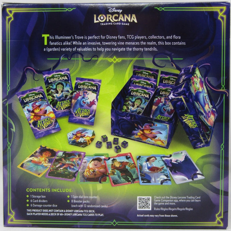 Ravensburger Disney Lorcana Tcg Attack of the Vine! Illumineer's Trove 8 Booster Packs