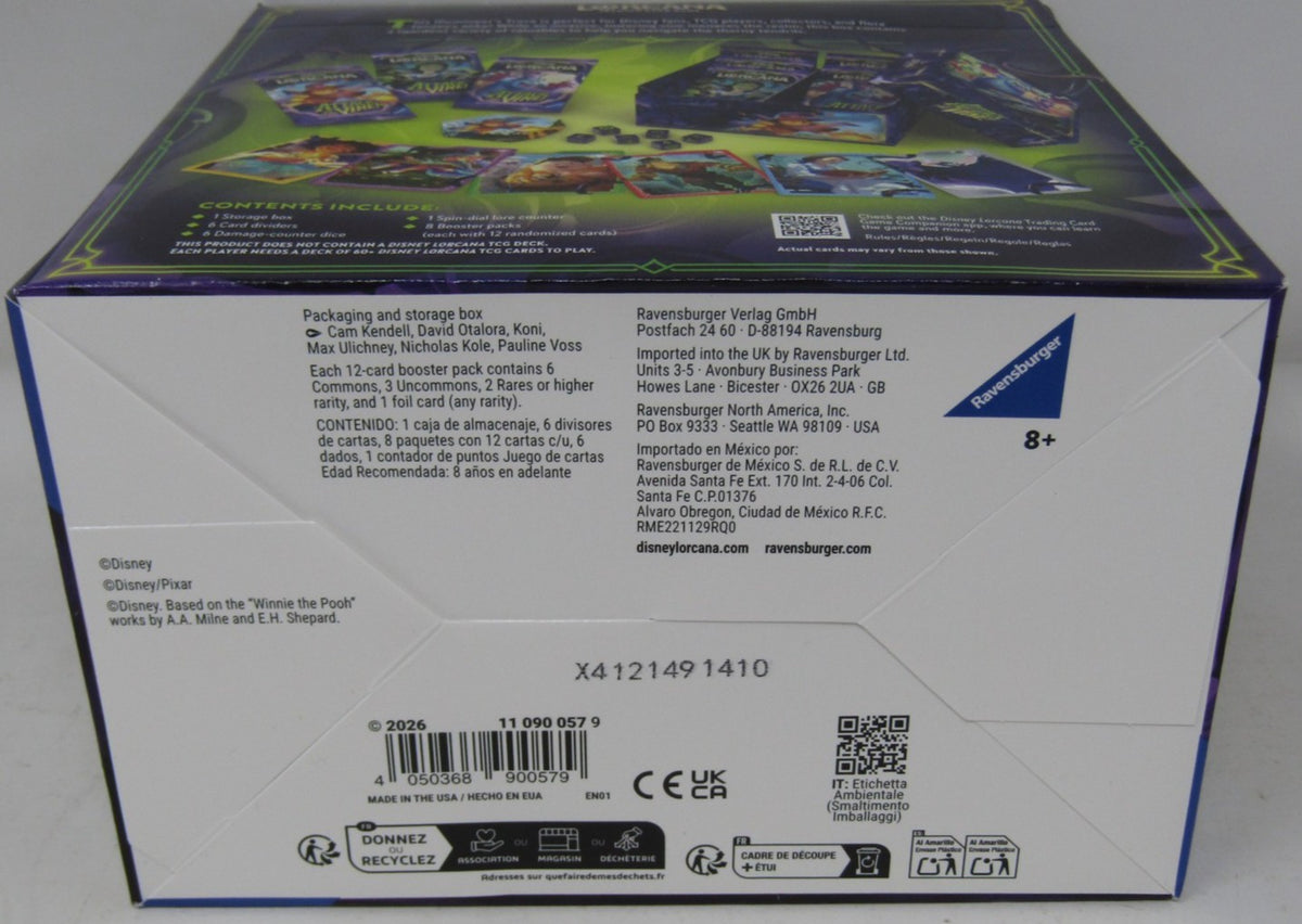 Ravensburger Disney Lorcana Tcg Attack of the Vine! Illumineer's Trove 8 Booster Packs