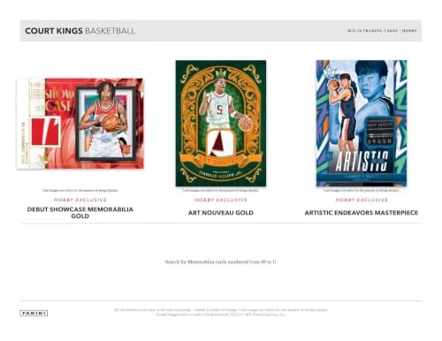 Columbia Sports Cards And More 2025/26 Panini Court Kings Basketball Hobby Box