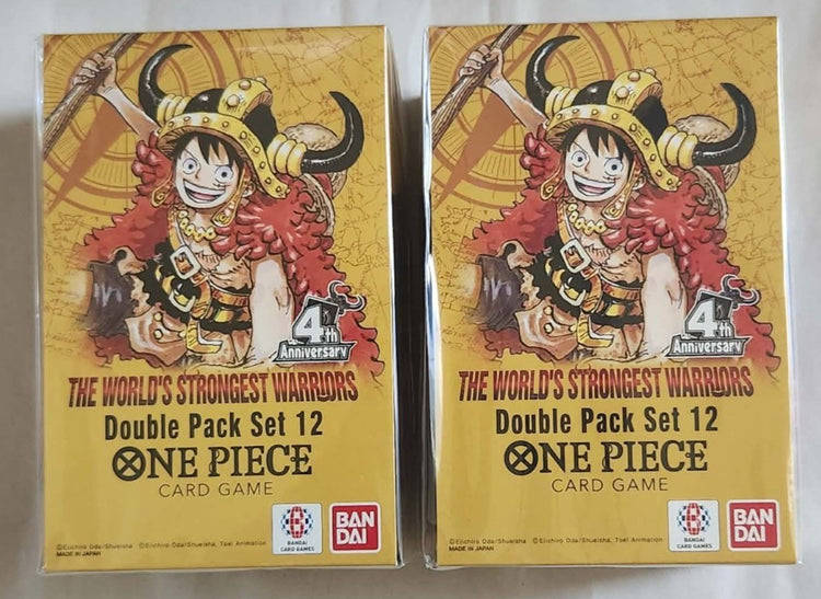 One Piece Card Game Double Pack Set DP-12 2 Booster Packs