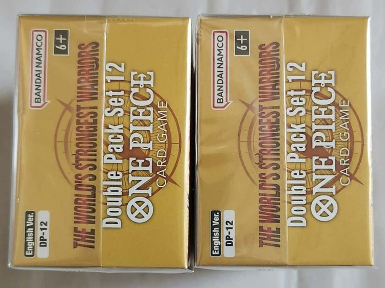 One Piece Card Game Double Pack Set DP-12 2 Booster Packs