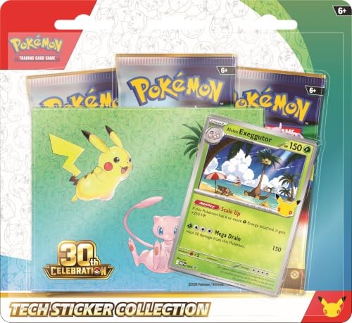 Pokémon Tcg 30th Celebration Tech Sticker Collection Random