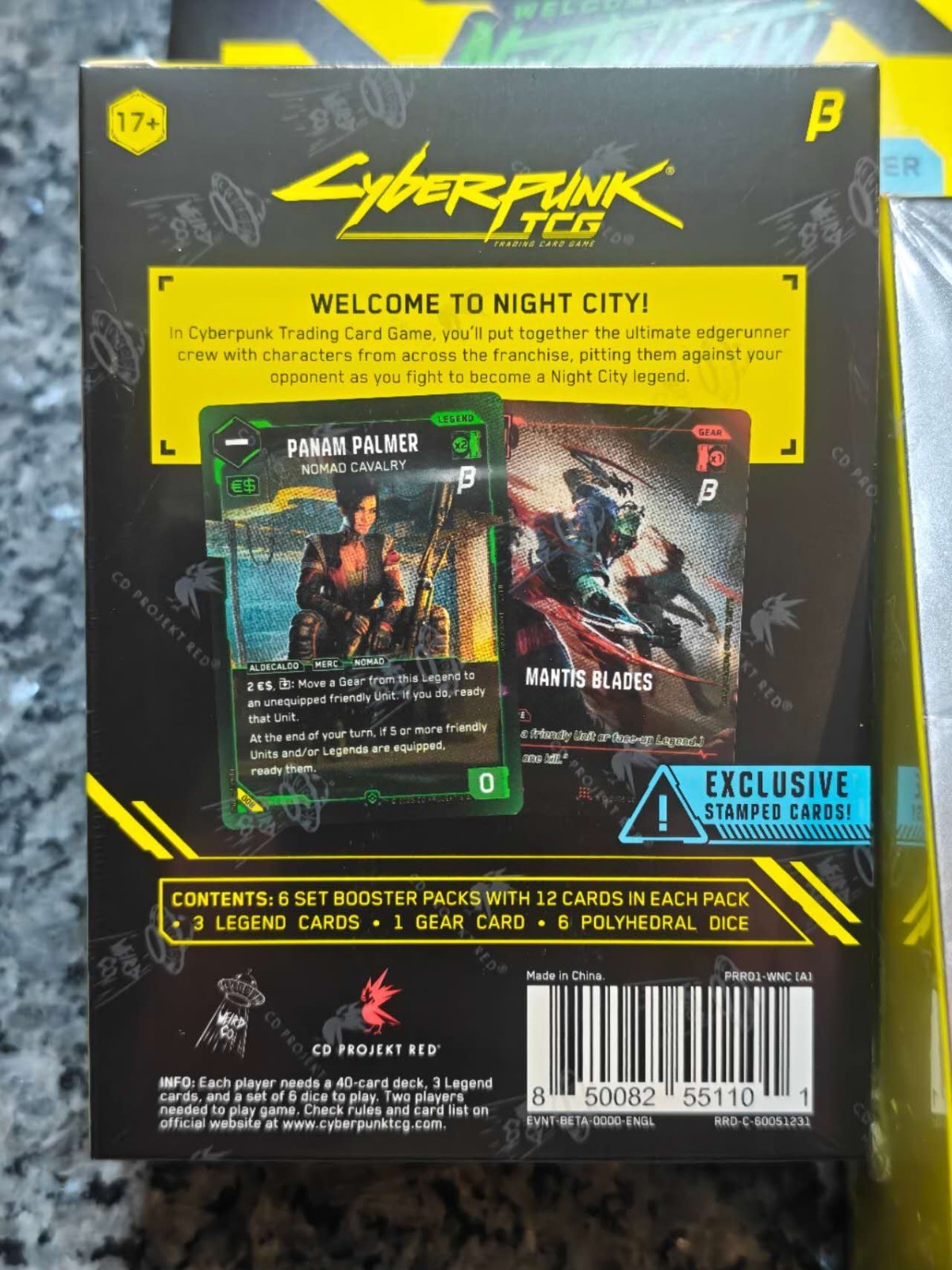 WeirdCo Cyberpunk 2077 TCG Welcome to Night City Beta Booster Box Starter Decks Kit