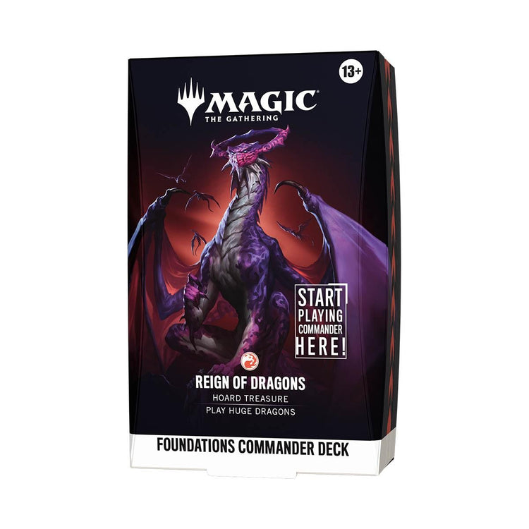 The Gathering Magic Foundations Commander Deck REIGN OF DRAGONS